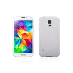 S-Line Silicone Cover til Samsung Galaxy S5 Mini (SM-G800F) : farve - hvid