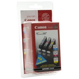 Canon Bläckpatroner CLI-521VAL Cyan Magenta Gul