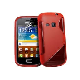 S Line silikon skal Samsung Galaxy Mini 2 (GT-s6500) Röd