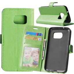 Lommebokdeksel 3-kort Samsung Galaxy S7 (SM-G930F)  - Grønn