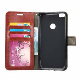 Wallet 3-kort til Huawei Honor 8 lite / P8 lite 2017  - brun