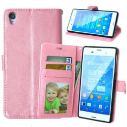 Lommebokdeksel 3-kort Sony Xperia Z3 + (E6553)  - lyserosa