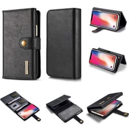 Lompakkotelo Tri-Fold 12-kortti Apple iPhone X / Xs  - musta