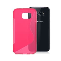 S-Line Silicone Cover til Samsung Galaxy S7 Edge (SM-G935F) : farve - lyserød