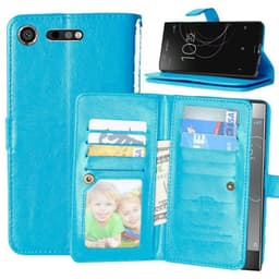 Lompakkotelo Flexi 9-kortti Sony Xperia XZ1 (G8341)  - sininen