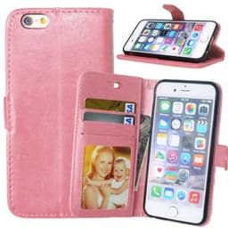 Mobilplånbok 3-kort Apple iPhone 6, 6S  - Ljusrosa