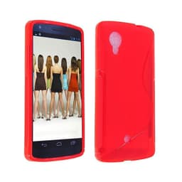 S-Line Silicone Cover til LG Nexus 5 (E980) : farve - rød