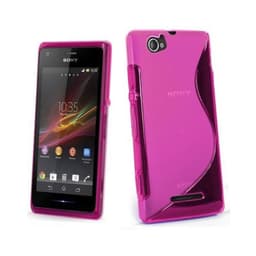 S-Line Silicone Cover til Sony Xperia M (c1905) : farve - lyserød