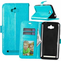 Lompakkokotelo 3-kortti Asus Zenfone Max (ZC550KL)  - Vaaleansininen