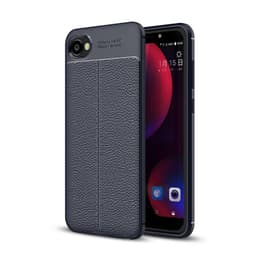 Nahkakuvioitu TPU kuori HTC Desire 12  - sininen