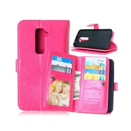 Dobbeltflip Flexi 9-kort LG G2 (D802)  - Rosa