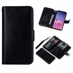 Dobbelt Wallet 2i1 Samsung Galaxy S10 Plus (SM-G975F)  - sort