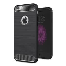 Børstet silikone cover Apple iPhone 6, 6S  - sort