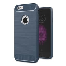 Børstet silikone cover Apple iPhone 6, 6S  - blå