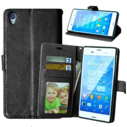 Lommebokdeksel 3-kort Sony Xperia Z3 + (E6553)  - Svart