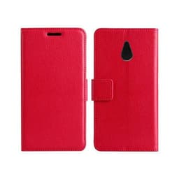 Lompakkokotelo 2-kortti HTC ONE Mini (M4 / 601e)  - punainen