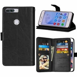 Dubbelflip Flexi 9-kort Huawei Honor 8 Pro (DUK-L09)  - Svart