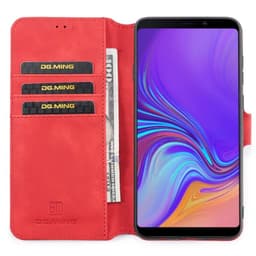 DG-Ming mobilplånbok 3-kort Samsung Galaxy A9 2018 (SM-A920F)  - Röd