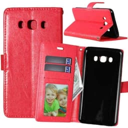 Lommebokdeksel 3-kort Samsung Galaxy J5 2016 (SM-J510F)  - RØD