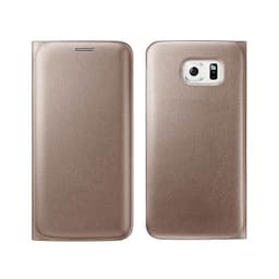Flipcover Samsung Galaxy S7 Edge (SM-G935F) : farve - guld
