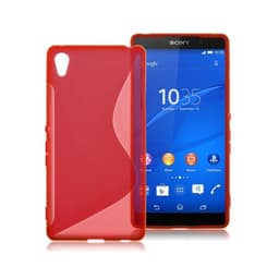 S Line silikon skal Sony Xperia Z3 (D6603) Röd