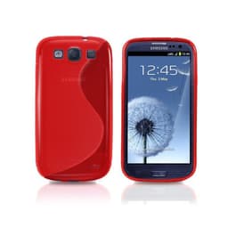 S-Line Silicone Cover til Samsung Galaxy S3 (GT-i9300) : farve - rød