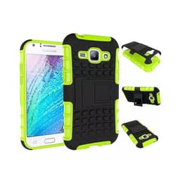 Stødfast Cover med stativ Samsung Galaxy J1 2015 (SM-J100H) : farve - grøn