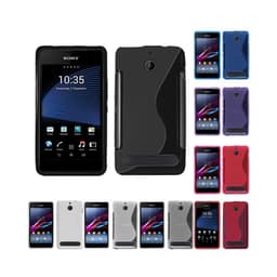 S-Line Silicone Cover til Sony Xperia E1 (D2005) : farve - blå