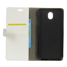 Lompakkokotelo 2-kortti Samsung Galaxy J7 2017 (SM-J730F)  - valkoinen