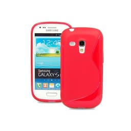 S-Line Silicone Cover til Samsung Galaxy S3 Mini (GT-i8190) : farve - rød