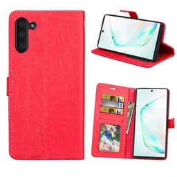 Lommebokdeksel 3-kort Samsung Galaxy Note 10 (SM-N970F)  - RØD