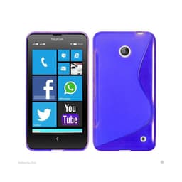 S-Line Silicone Cover til Nokia Lumia 630/635 (RM-976) : farve - blå