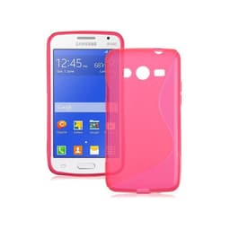 S-Line Silicone Cover til Samsung Galaxy Core 2 (SM-G355H) : farve - lyserød