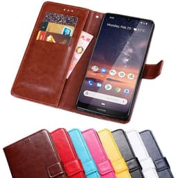 Lompakkokotelo 3-kortti Nokia 3.2 (TA-1161)  - tumma