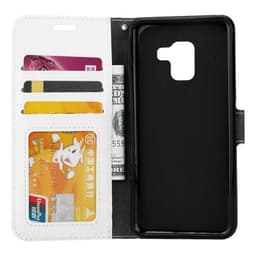 Lompakkokotelo 3-kortti Samsung Galaxy A8 2018 (SM-A530F)  - valkoinen