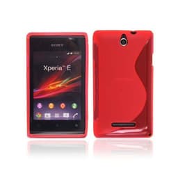 S Line silikon skal Sony Xperia E (c1505) Röd