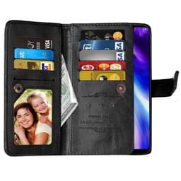Dobbelt Flip Flexi 9-kort LG G7 ThinQ (G710EM)  - sort