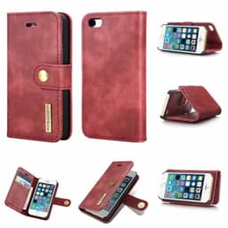 Lompakkokotelo DG-Ming 2i1 Apple iPhone 5, 5S, 5SE  - punainen