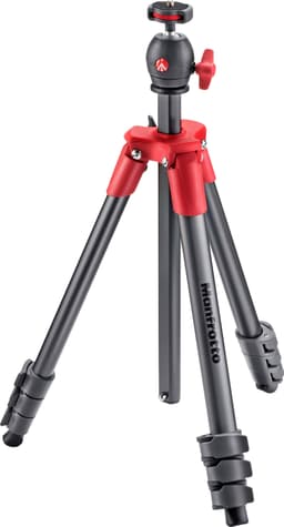 Manfrotto Compact Light kamerastativ (grå/rød)