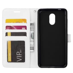 Lompakkokotelo 3-kortti OnePlus 6T (A6010)  - valkoinen