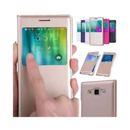FlipCover Samsung Galaxy A7 2015 (SM-A700F) : farve - sort