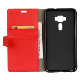 Lommebokdeksel 2-kort Asus Zenfone 3 Deluxe (ZS550KL)  - RØD