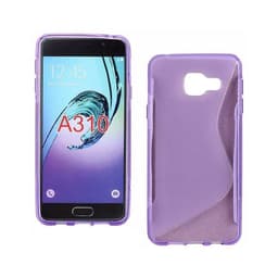 S-Line Silicone Cover til Samsung Galaxy A3 2016 (SM-A310F) : farve - lilla