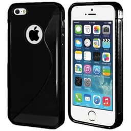 S-Line Silicone Cover tile cover Apple iPhone 5, 5S, 5SE : farve - sort