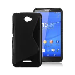 S Line silikon skal Sony Xperia E4 (E2105) Svart