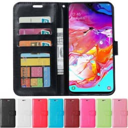 Lompakkokotelo 3-kortti Samsung Galaxy A70 (SM-A705F)  - vaaleanpunain