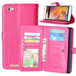 Lompakkotelo Flexi 9-kortti ZTE Blade A610  - pinkki