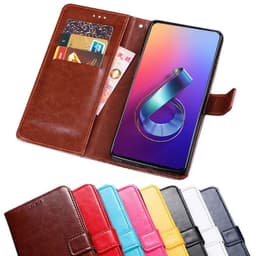 Lommebokdeksel 3-kort Asus Zenfone 6 (ZS630KL)  - Svart