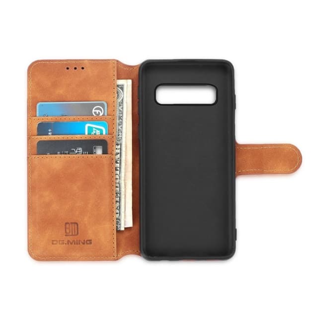 DG-Ming Lommebokdeksel 3-kort Samsung Galaxy S10 (SM-G973F)  - brun