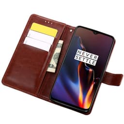 Lompakkokotelo 3-kortti OnePlus 6T (A6010)  - ruskea